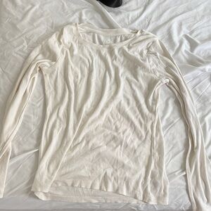 a new day Off-White Ribbed Top